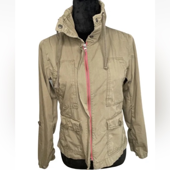Vintage EDDIE BAUER KHAKI JACKET COAT Size XS - Picture 2 of 8